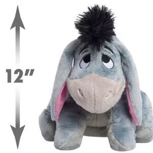 12’’ Disney Signature Collection Eeyore Plush: Polyester Stuffed Donkey